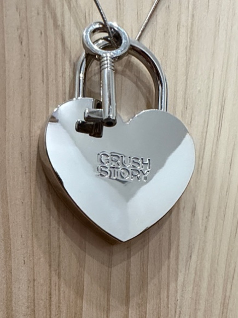 AUTHENTIC-GWP/CHANEL CRUSH STORY Heart Padlock & Key UpCycled Into A Necklace